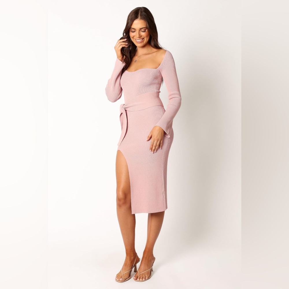 PETAL & PUP AGUERELLE SWEETHEART NECK KNIT DRESS ❤️NWT❤️IN STORES❤️ - Picture 3 of 4